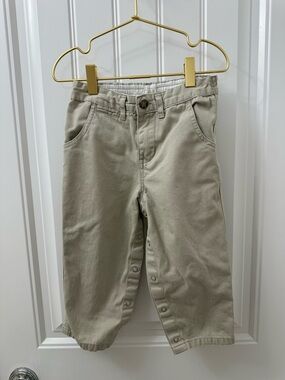 GAP Baby Khaki Button-Front Casual Bottoms